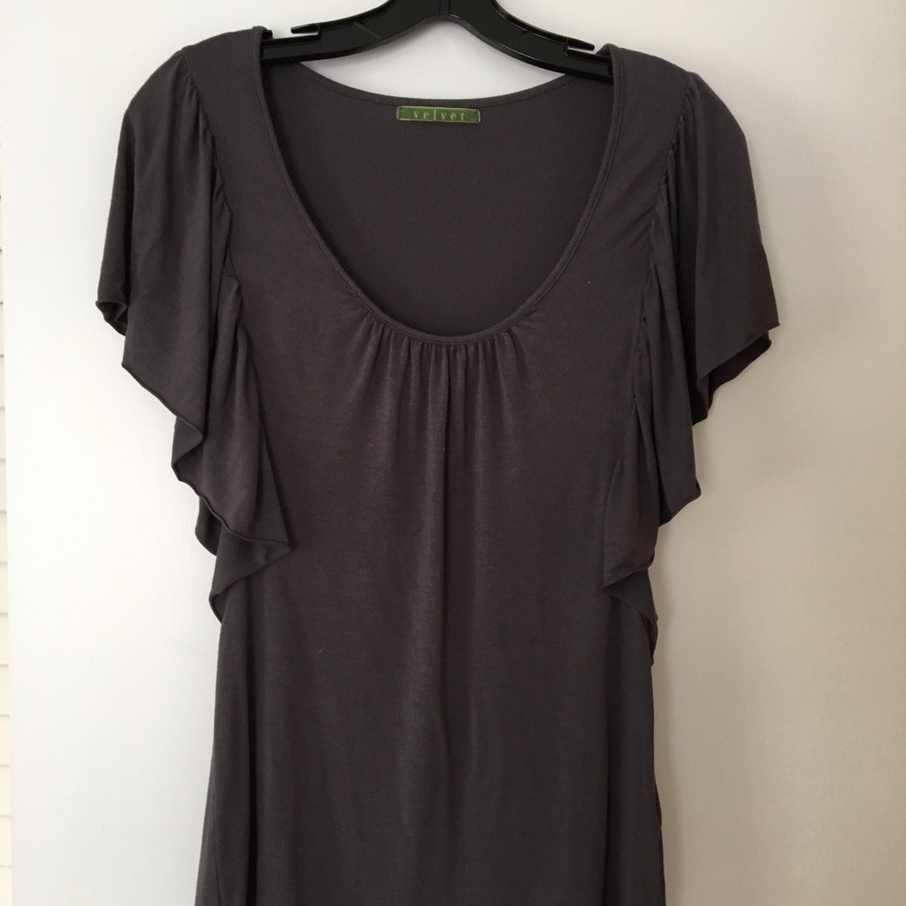 top with butterfly sleeves